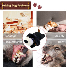 ZALBYUY Heartbeat Puppy Toy back view shows calming heartbeat feature for restful evenings