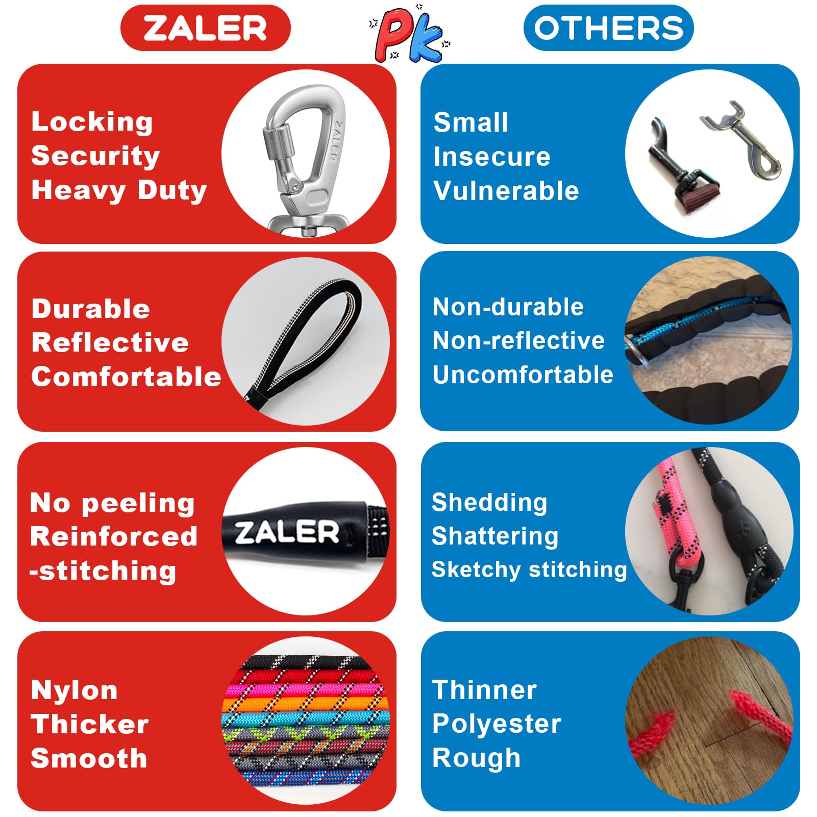 ZALER Reflective threading image highlights nighttime visibility for safer walks