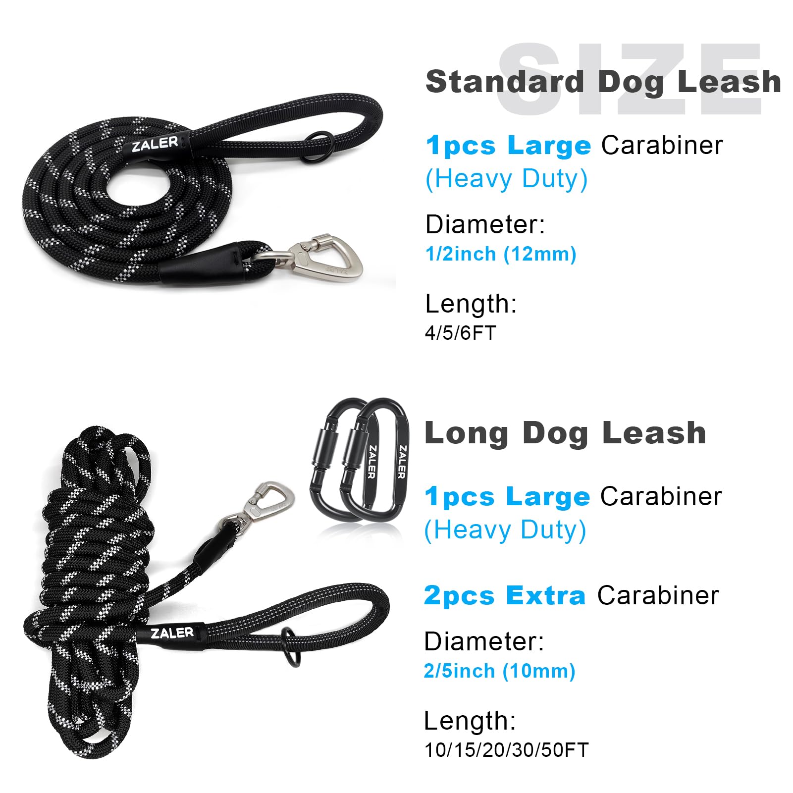 ZALER Tubular handle image emphasizes comfortable grip during long training sessions