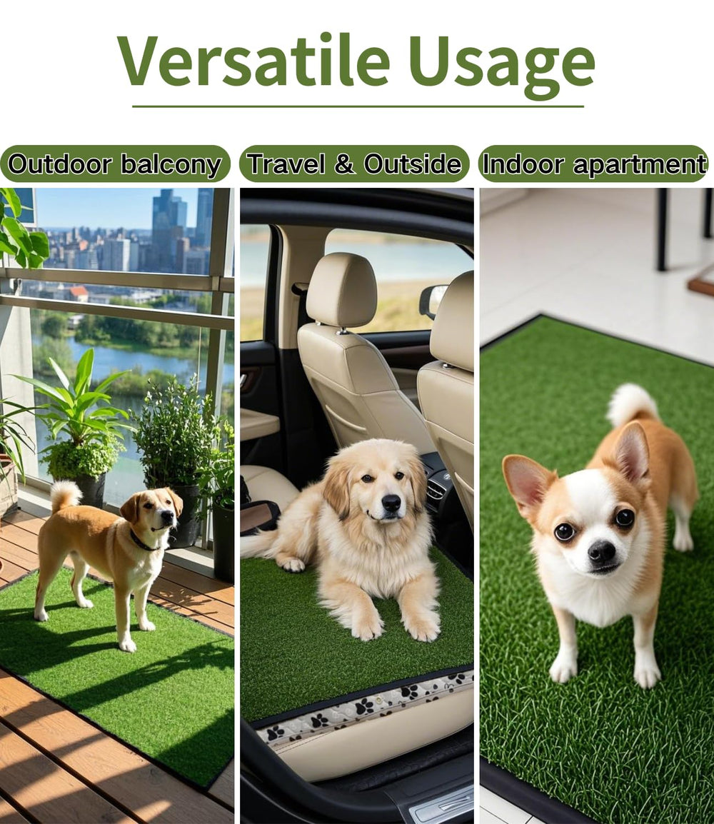 Zalhyrox indoor outdoor dog potty suitable for balcony or travel.