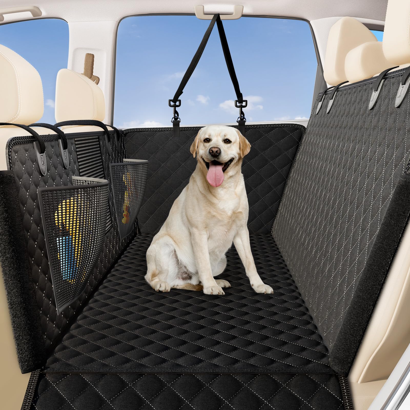 Zanch dog car seat cover hammock mode keeps your pet secure and comfortable on every trip.