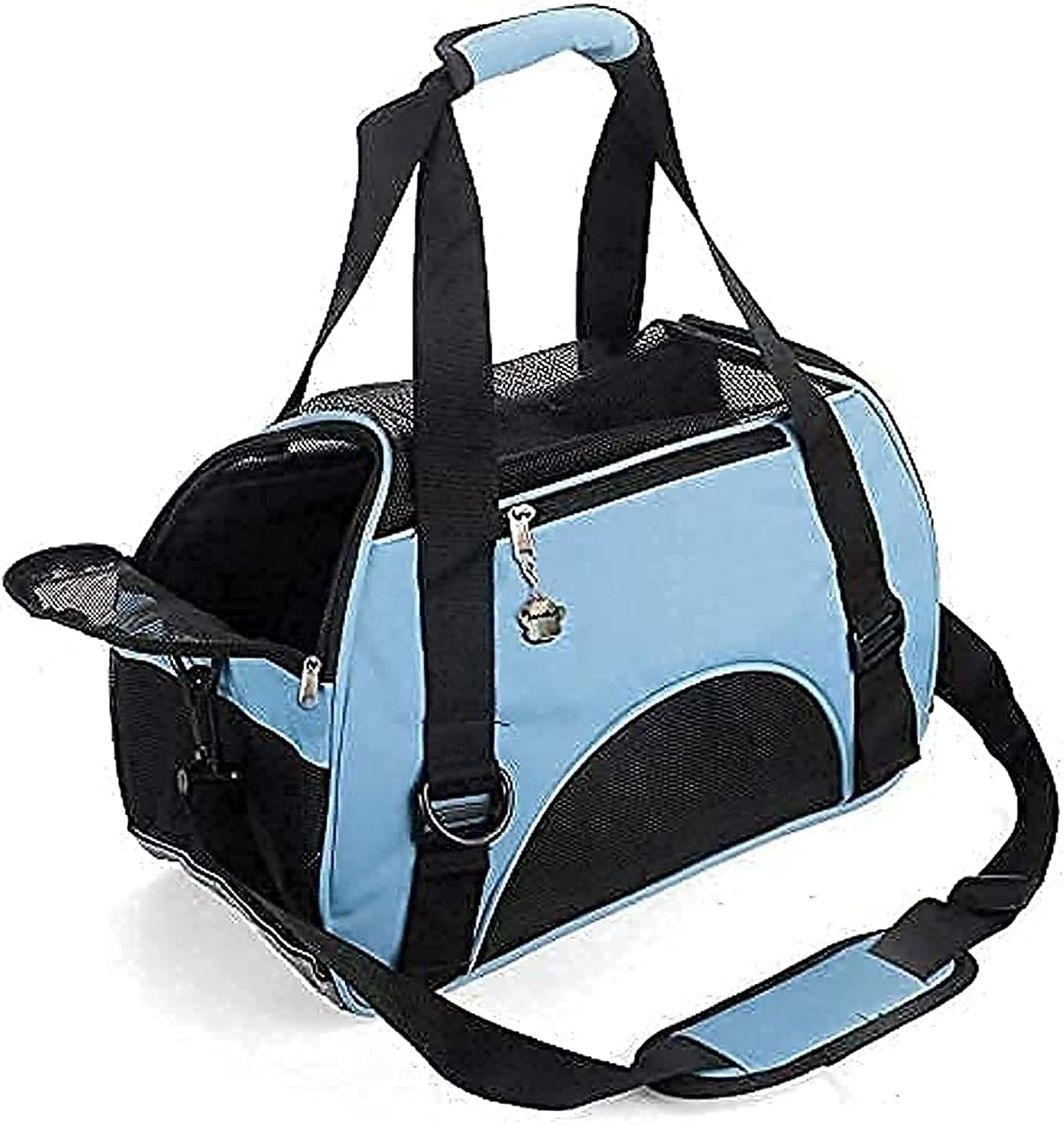 ZaneSun cat carrier blue exterior ideal for travel with small pets