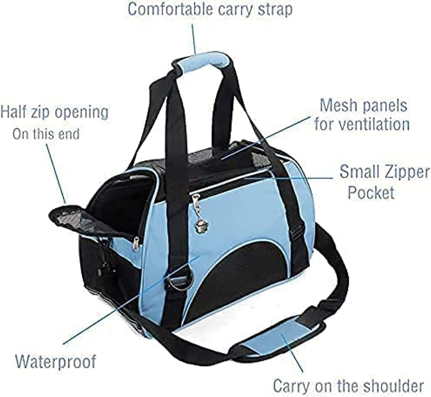 ZaneSun cat carrier folded storage shows compact portability