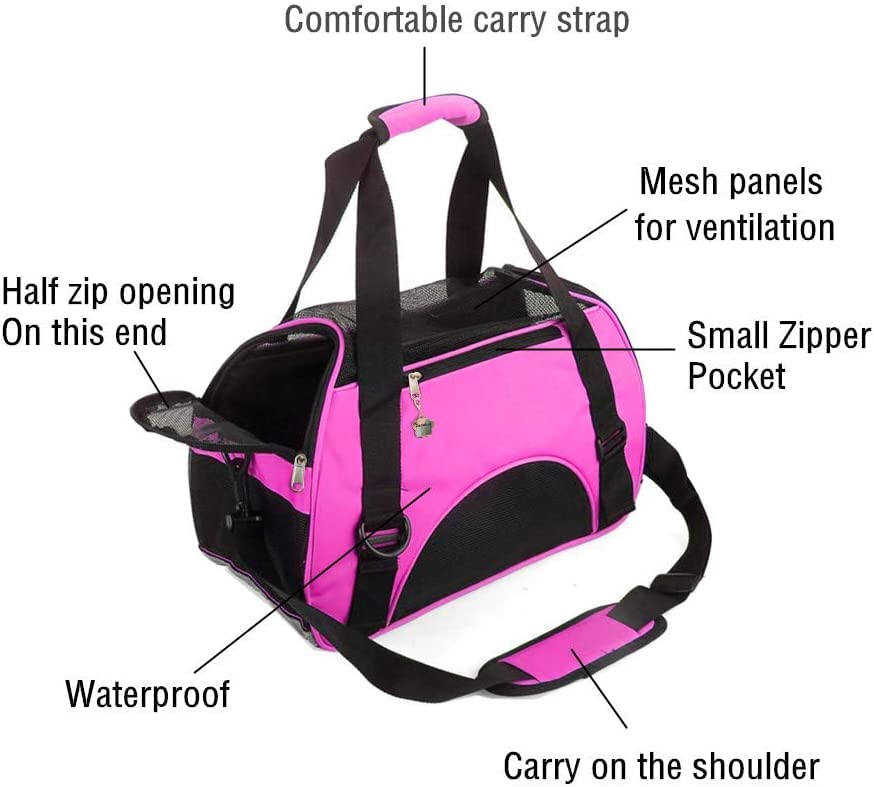ZaneSun Cat Carrier waterproof Oxford material highlights durability on adventures.