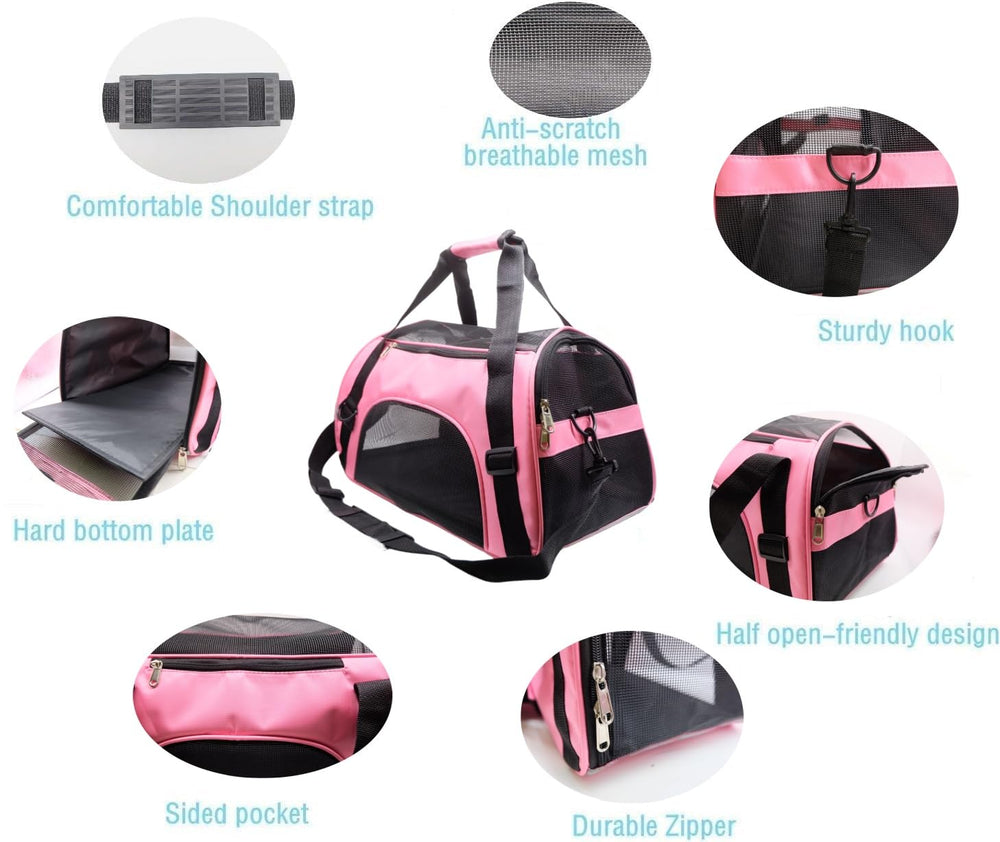 ZaneSun foldable soft-sided pet-taxi design saves space when packing