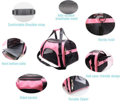 ZaneSun foldable soft-sided pet-taxi design saves space when packing