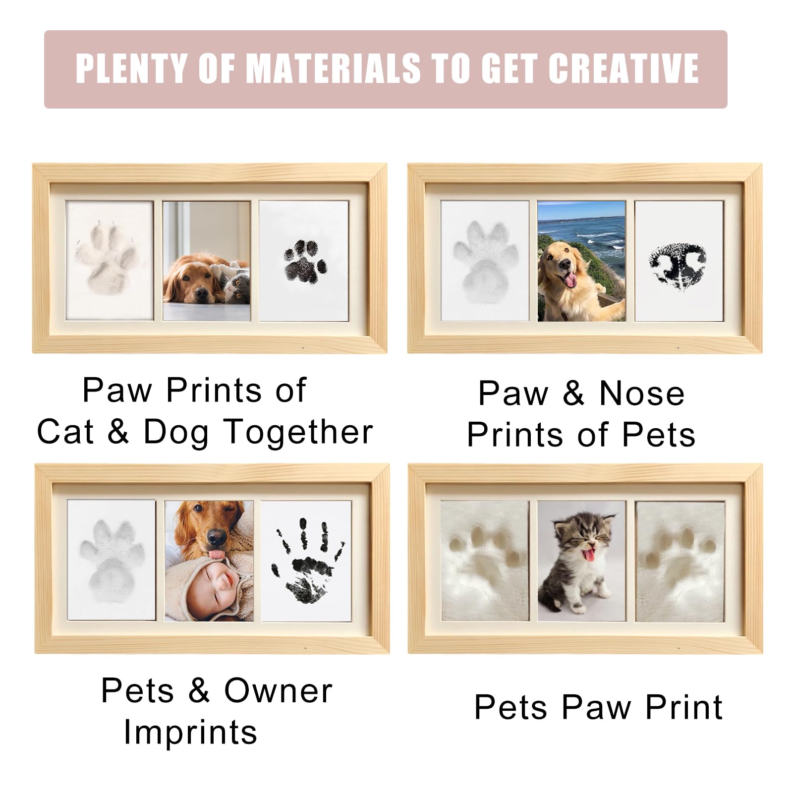 ZAPVLVT paw print oversized ink pad safe, mess-free paw prints