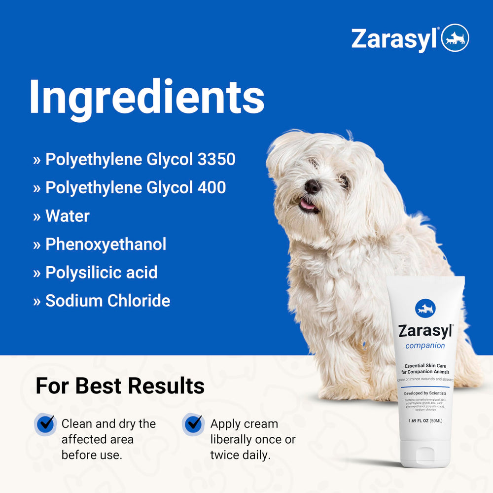 Zarasyl barrier cream texture closeup illustrating moisturizing protection