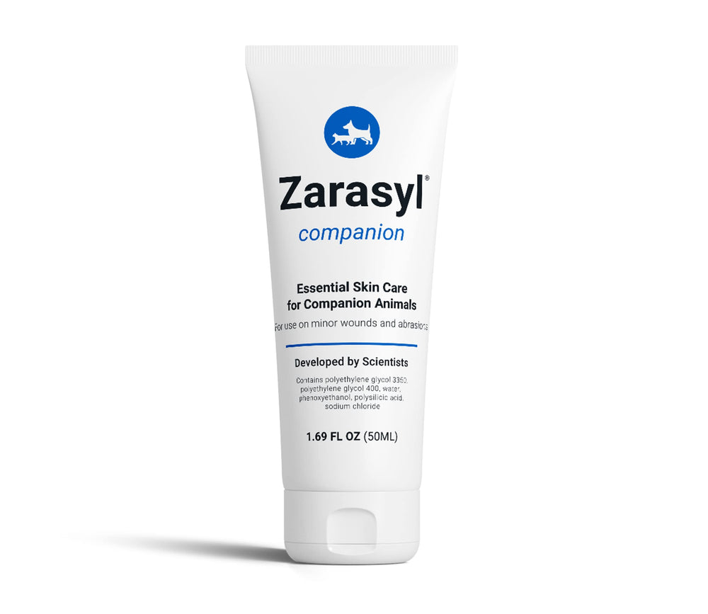 Zarasyl essential skin care ointment packaging closeup for wound protection