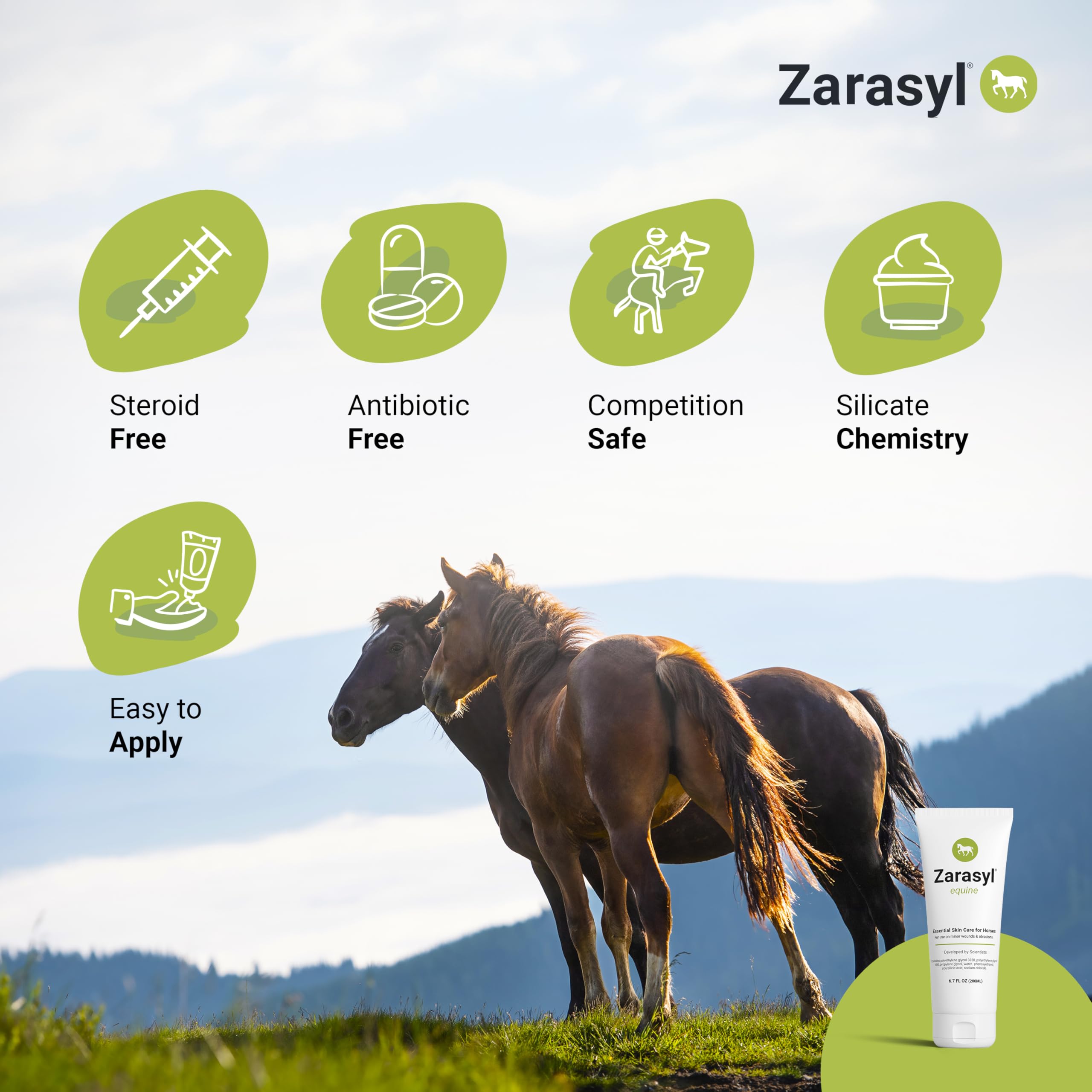 Zarasyl Essential Skin Care Ointment semi-occlusive film—oxygen-permeable skin barrier.