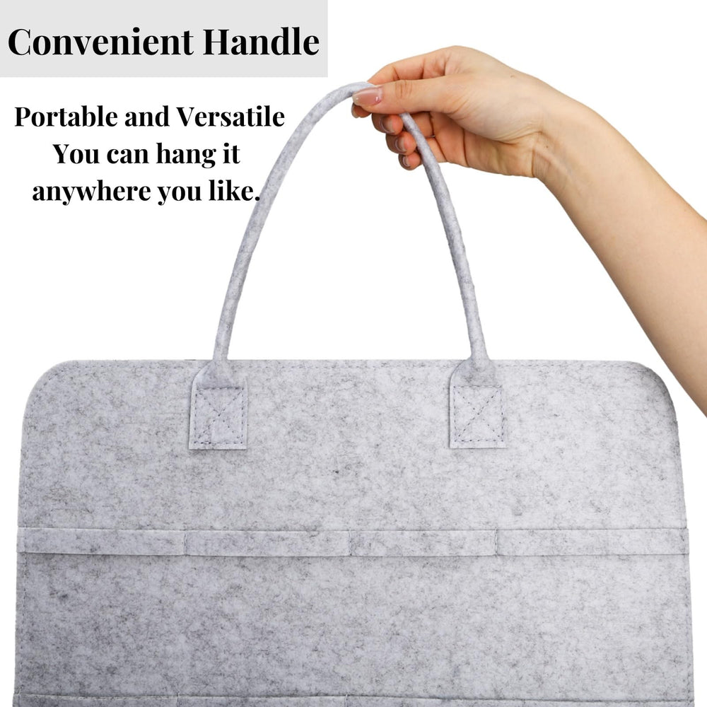 ZAVOOS durable felt material ensures sturdy hanging storage for busy households.
