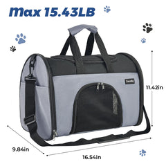 Zavothy collapsible soft-sided pet carrier folded flat for compact storage.