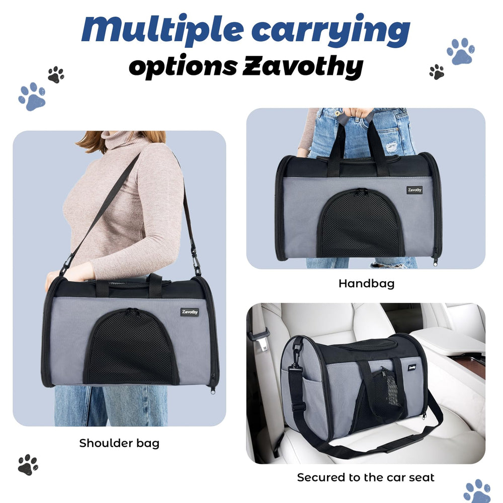 Zavothy safety strap helps prevent pet escape during travel.