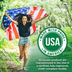 Zazzee label displaying 20% Aescins standardization for consistent results