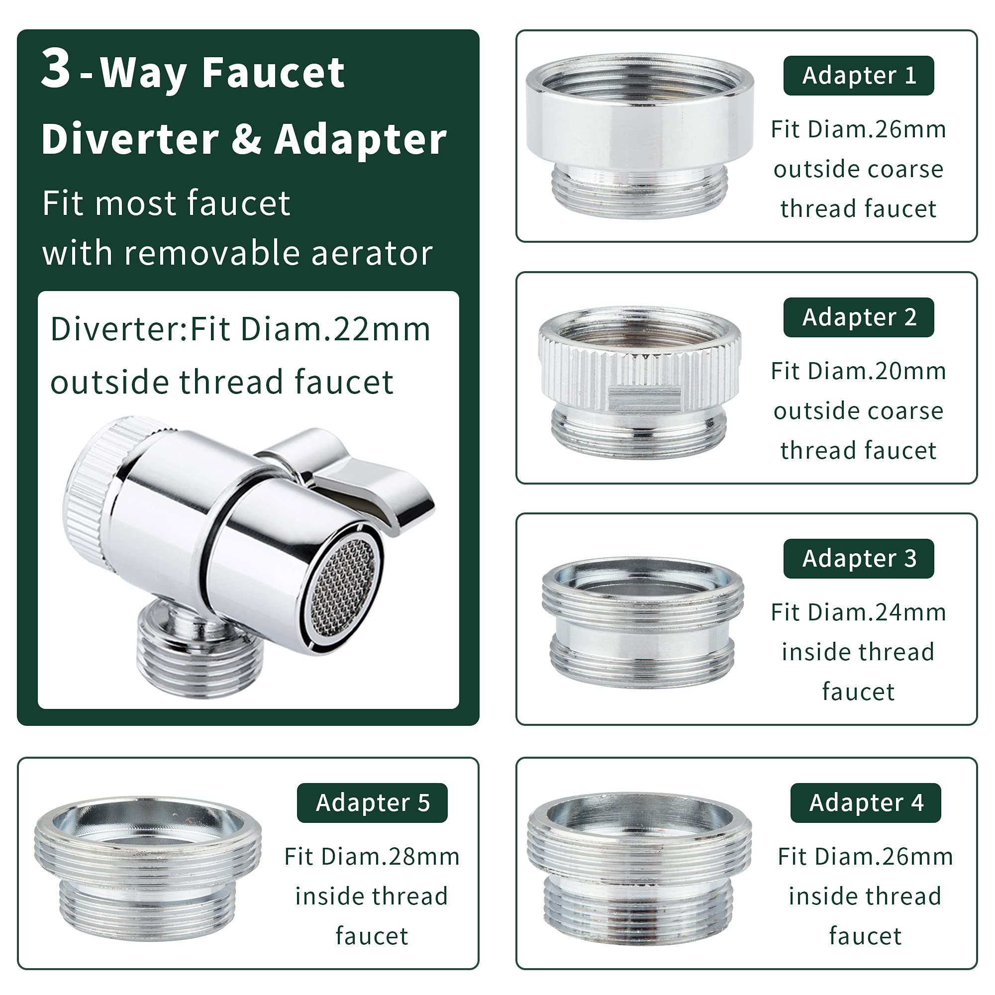ZCONIEY quick-install shower head holder for easy mounting