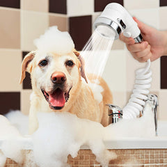 ZCONIEY three-spray modes showerhead provides versatile rinsing options.