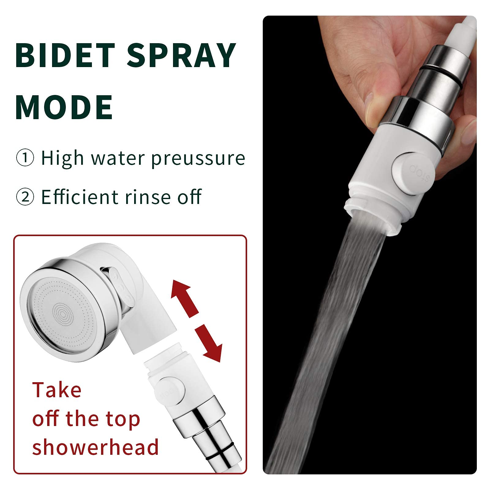 ZCONIEY tub and hair washing with sprayer improves reach and efficiency.