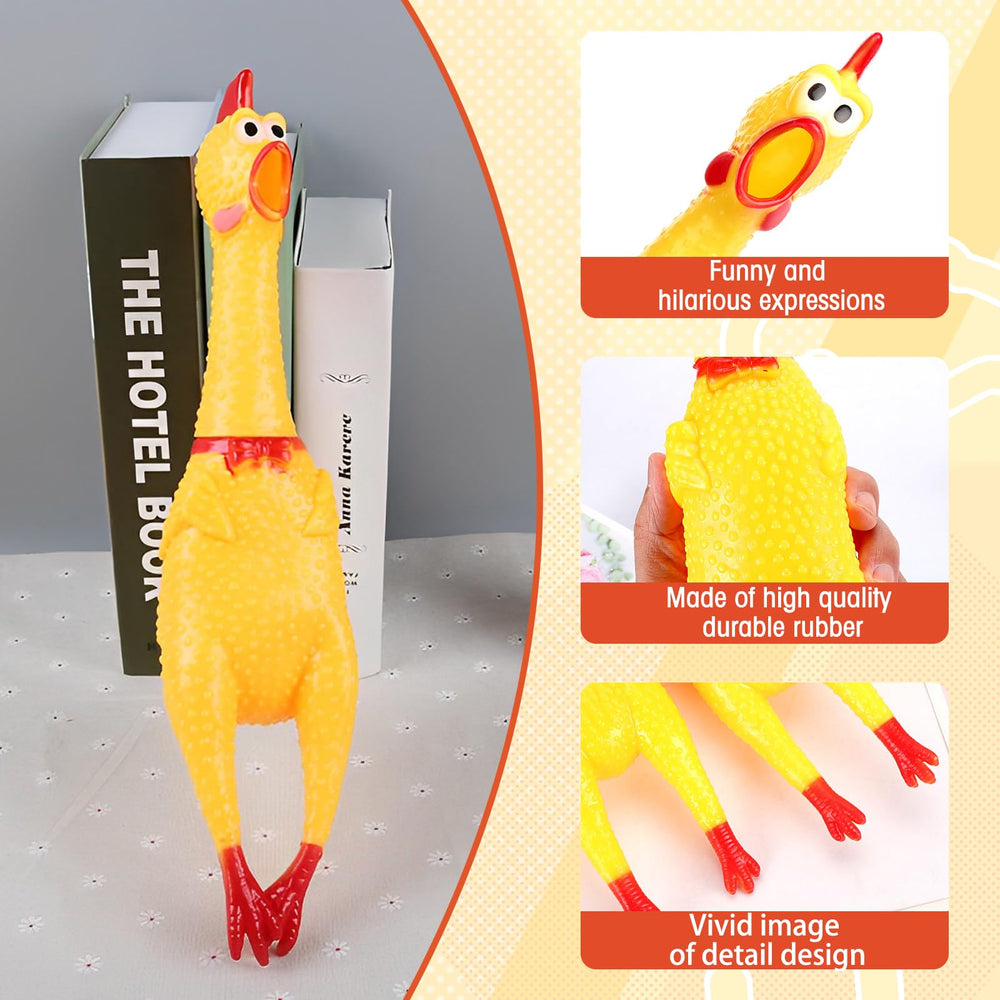 Zddaoole screaming-chicken-toy, detachable design ready for quick head-body repair