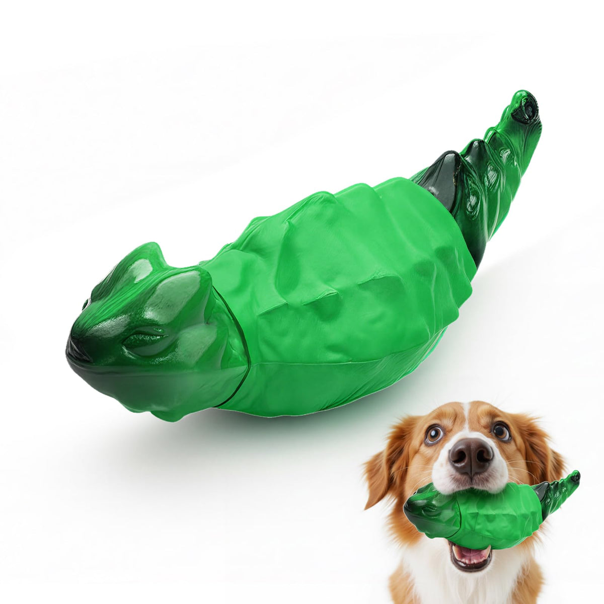 ZeLing HTL mordedor lagarto irrompible con aroma tocino para perros grandes.
