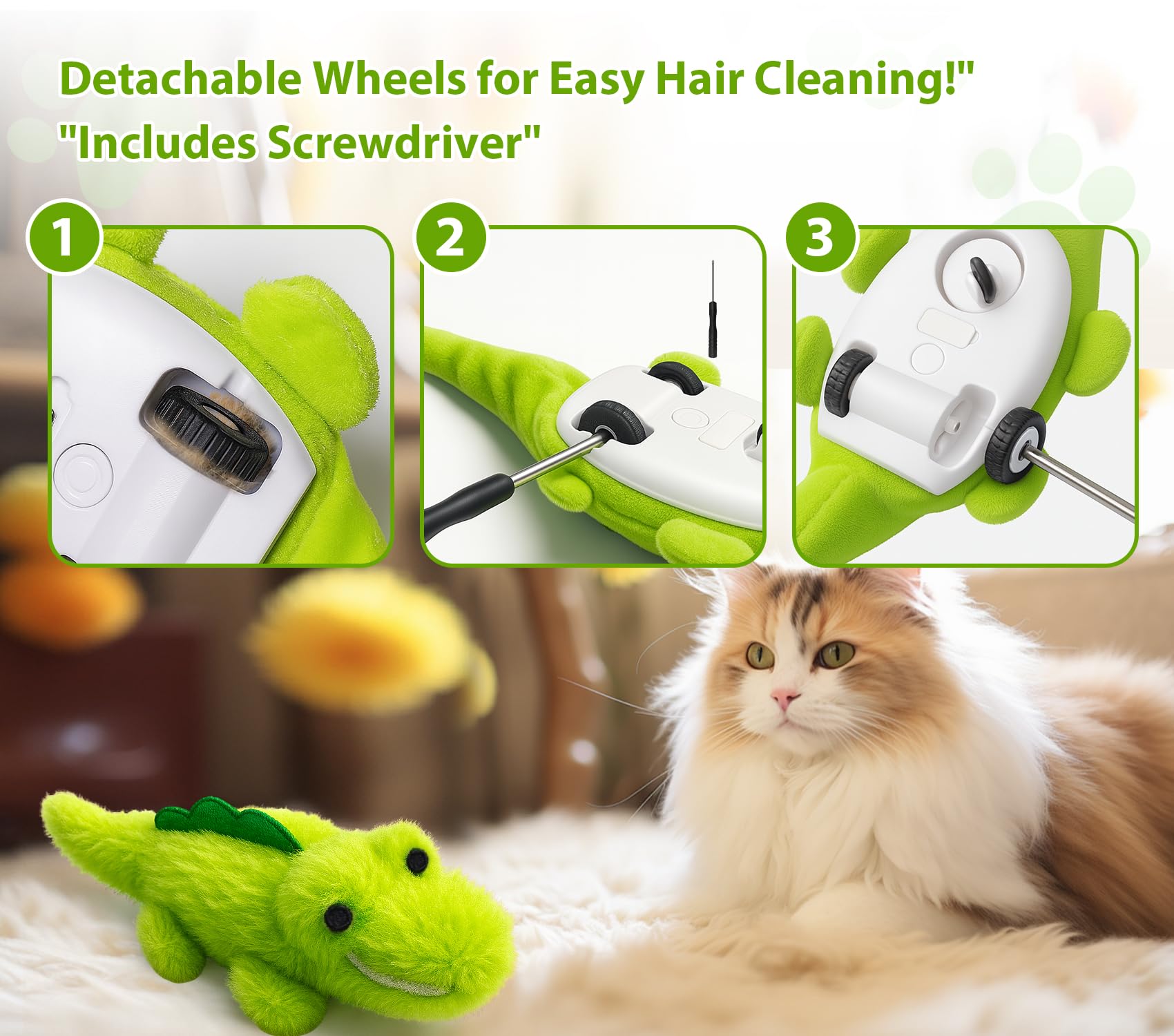 ZeLing HTL Removable wheels enable easy cleaning and maintenance.
