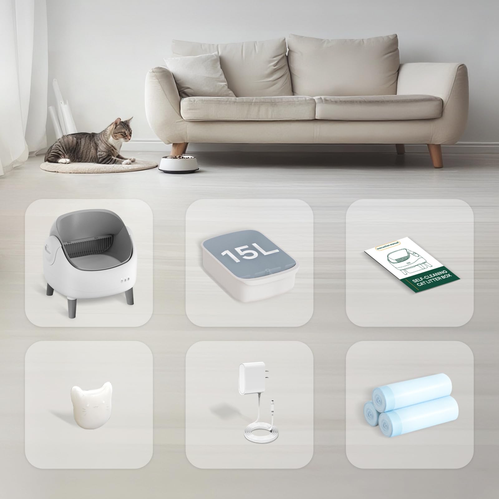 ZeaCotio open-top design supports comfortable entry for shy cats.