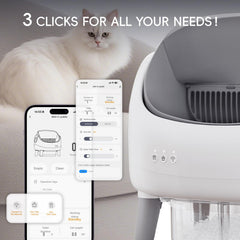 ZeaCotio large-capacity litter box fits more waste and pets.