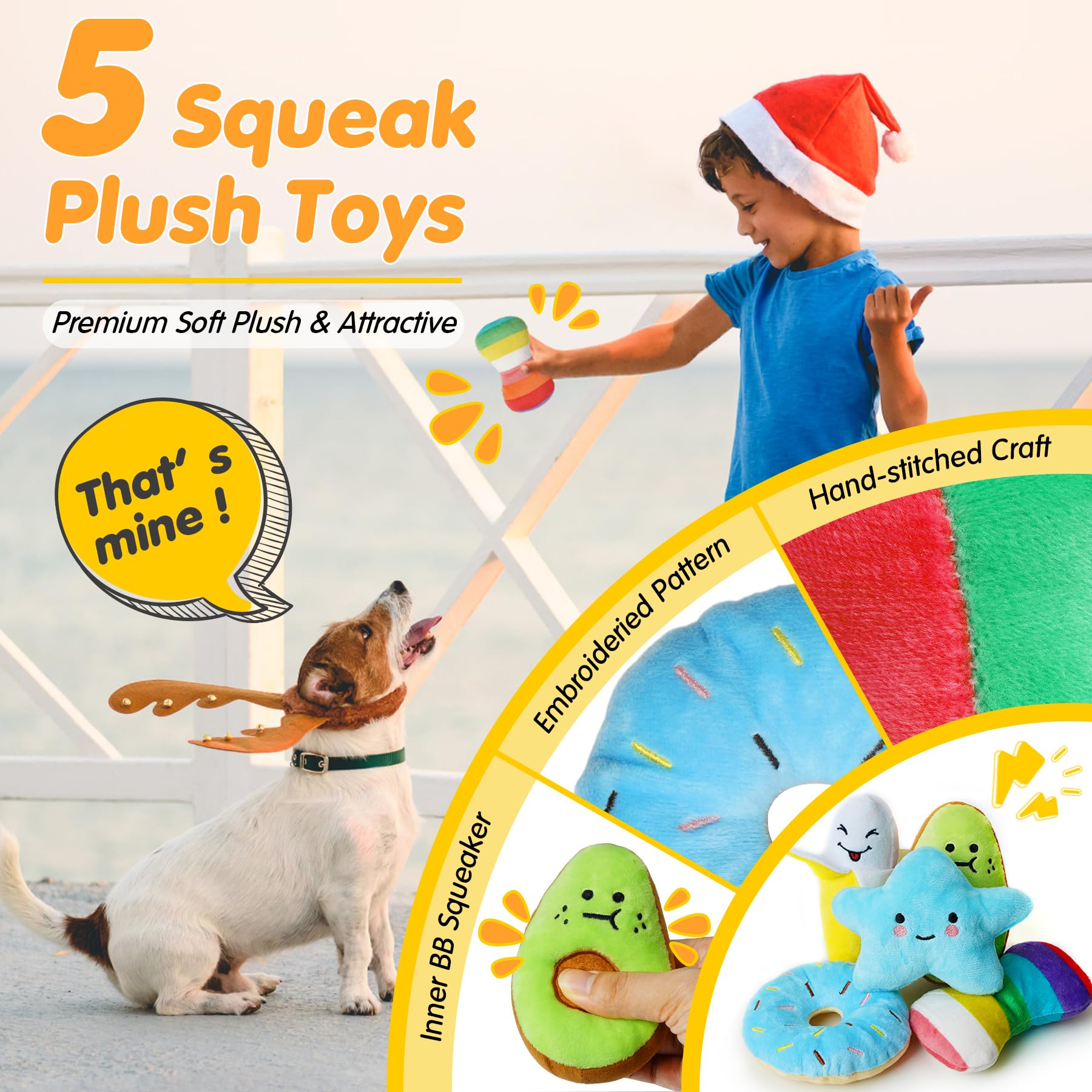 Zeaxuie natural rubber toys soothe teething and encourage jaw movement.