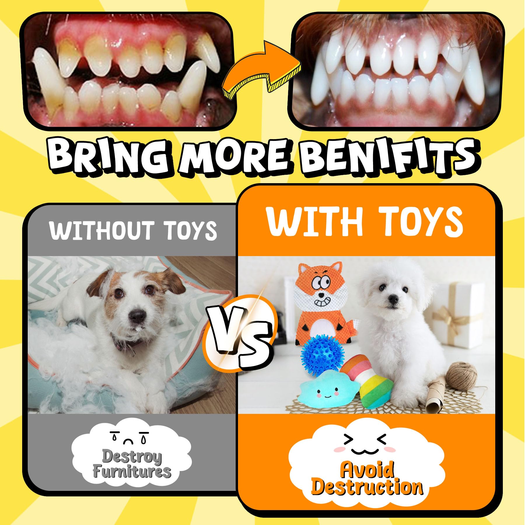 Zeaxuie rubber chew toy with textured surface for gum relief