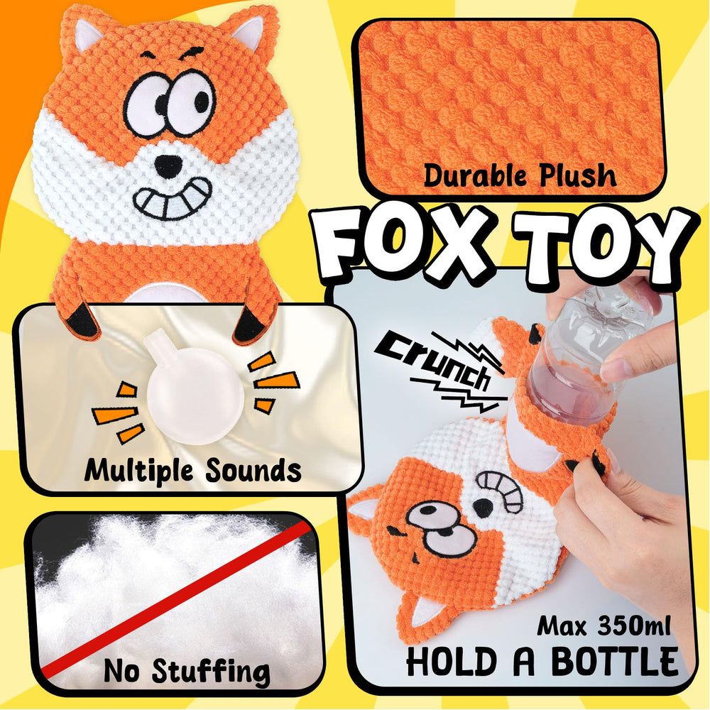 Zeaxuie squeaky plush toy close-up showing crinkle paper detail