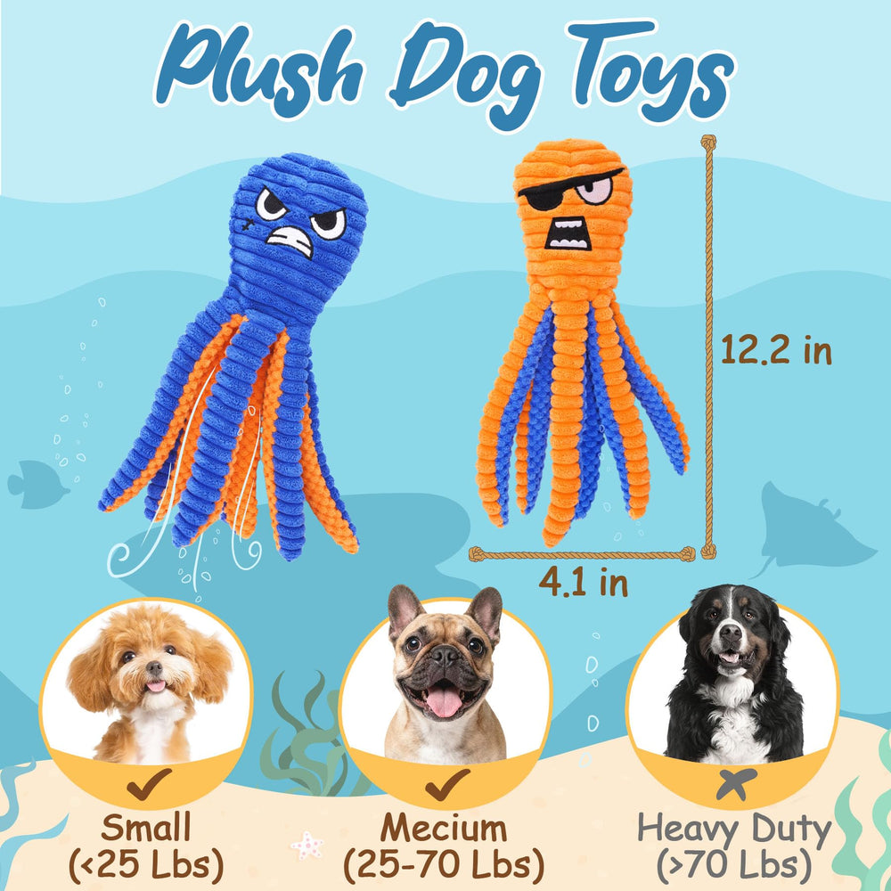 Zeaxuie crinkle octopus toy side view showing no stuffing feature