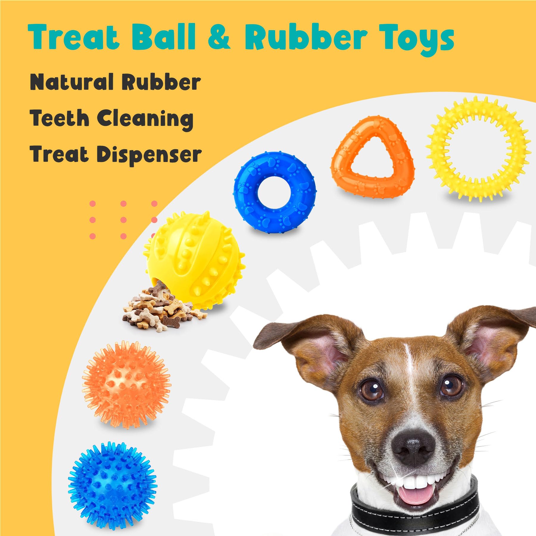 Treat ball by Zeaxuie promoting puppy problem-solving during play