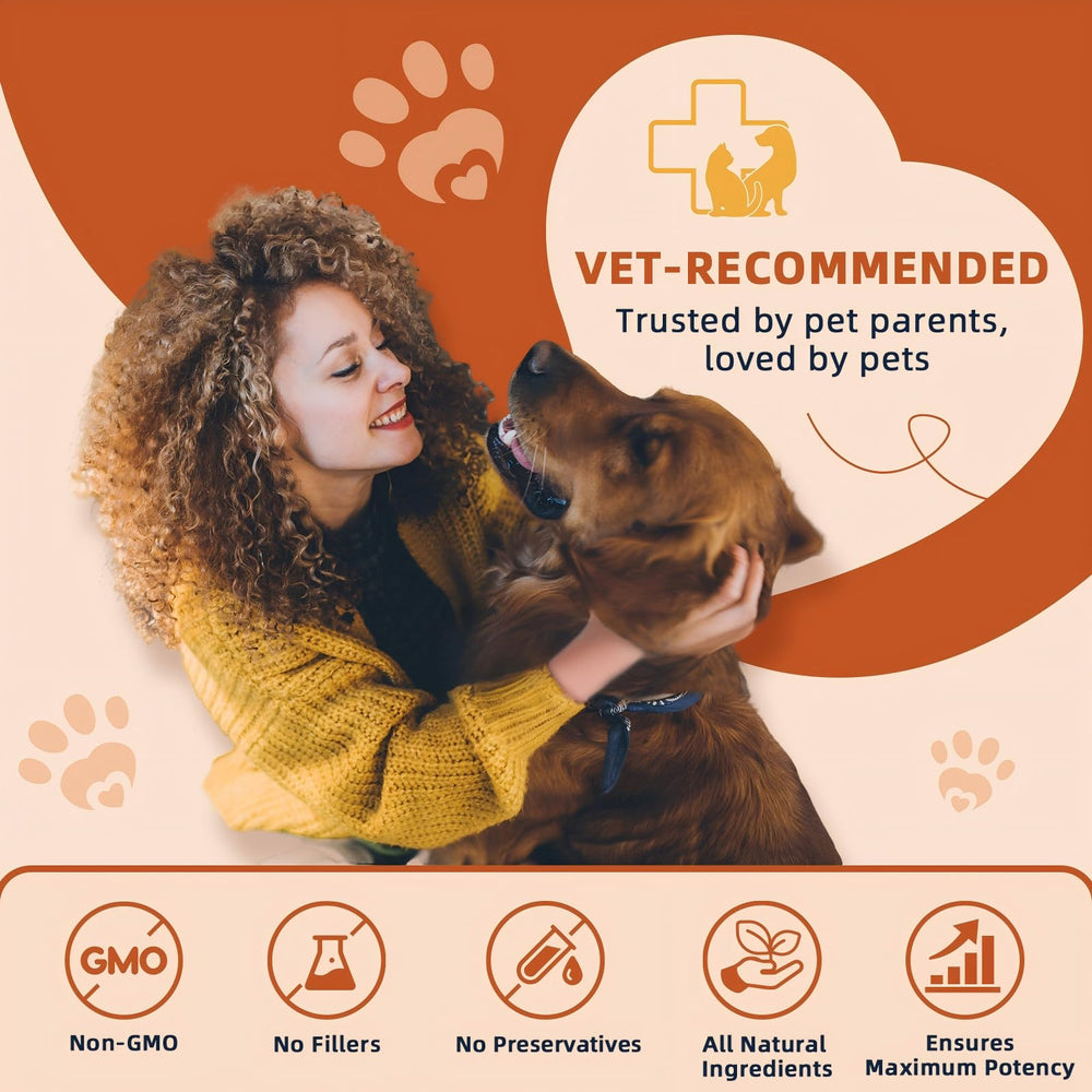 ZEBORA probiotics for dogs vet-recommended stamp communicates trusted digestive support.