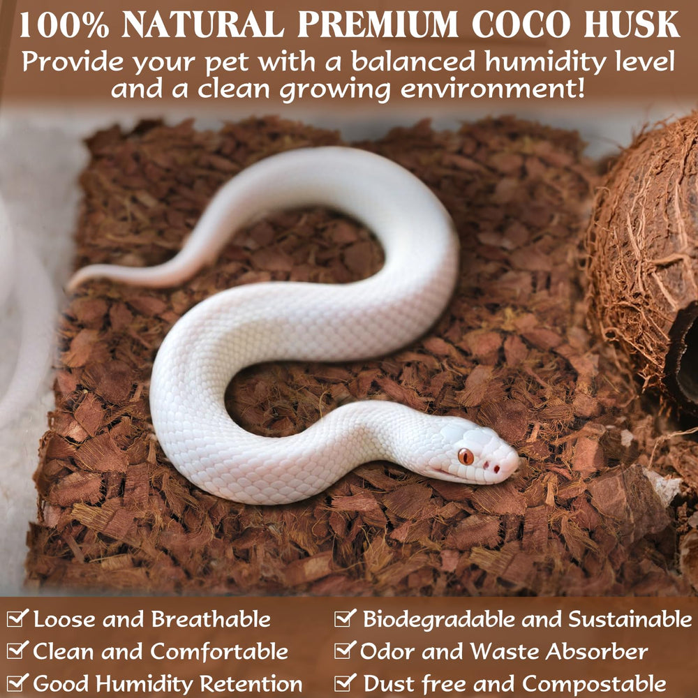 ZeeDix coconut husk chips absorb odors and waste in terrariums