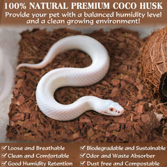 ZeeDix coconut husk chips absorb odors and waste in terrariums