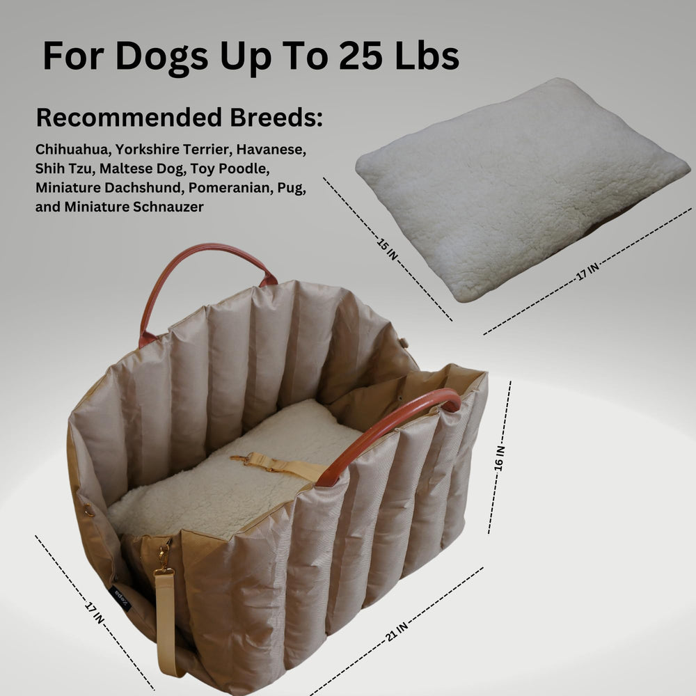 ZEPA dimensions 22x16x16 fit small dogs under 25 pounds