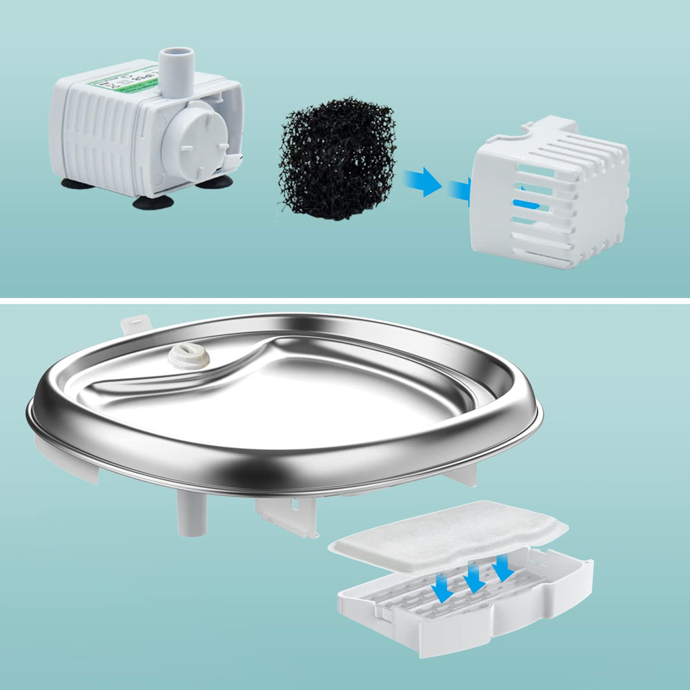 Zeepet D90 carbon-filter-set removes odors and improves water taste.