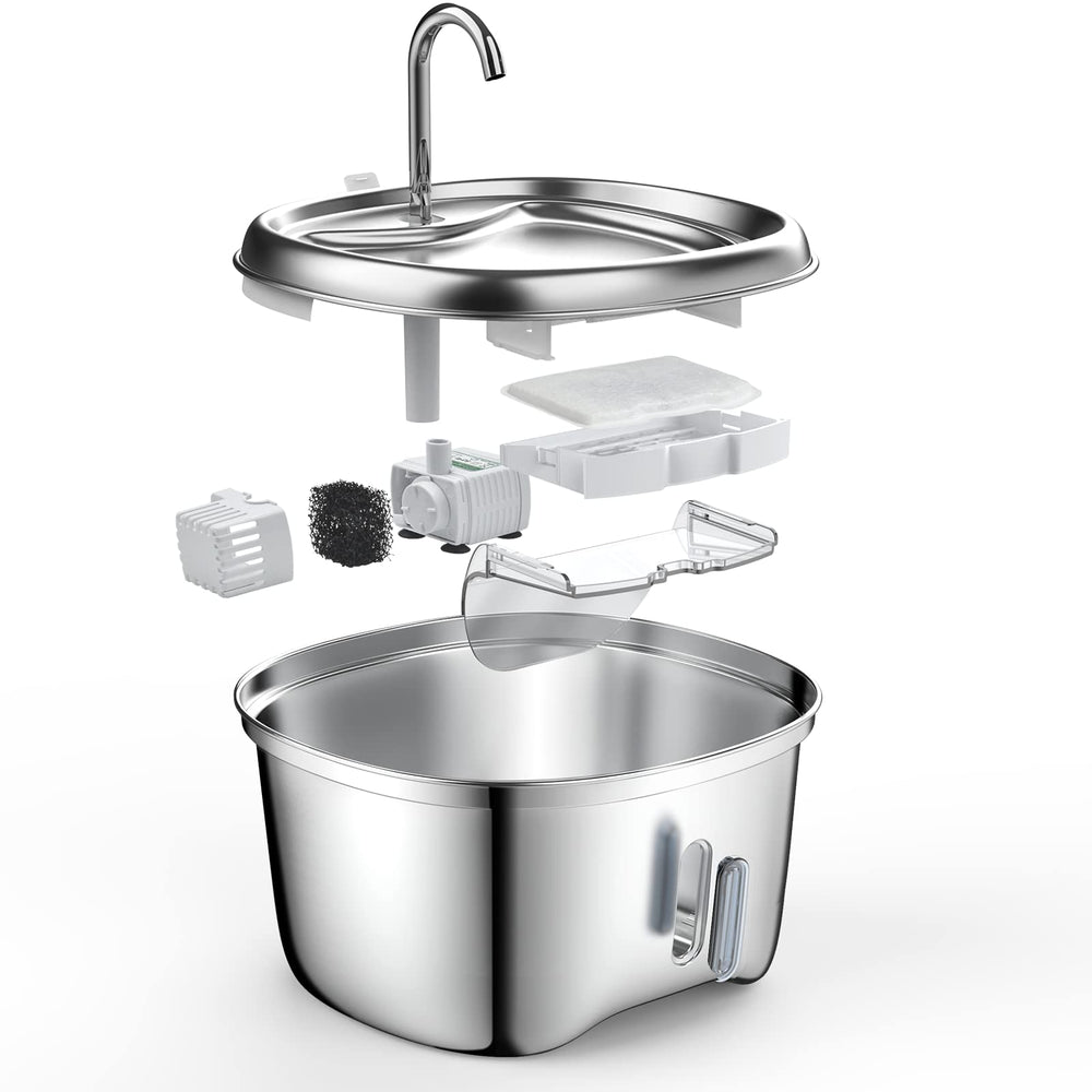 Zeepet D90 stainless-fountain-compatibility image shows fit and reliable filtration.