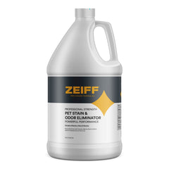 Zeiff Pet Stain and Odor Remover spray bottle ready for quick pet mess cleanup.