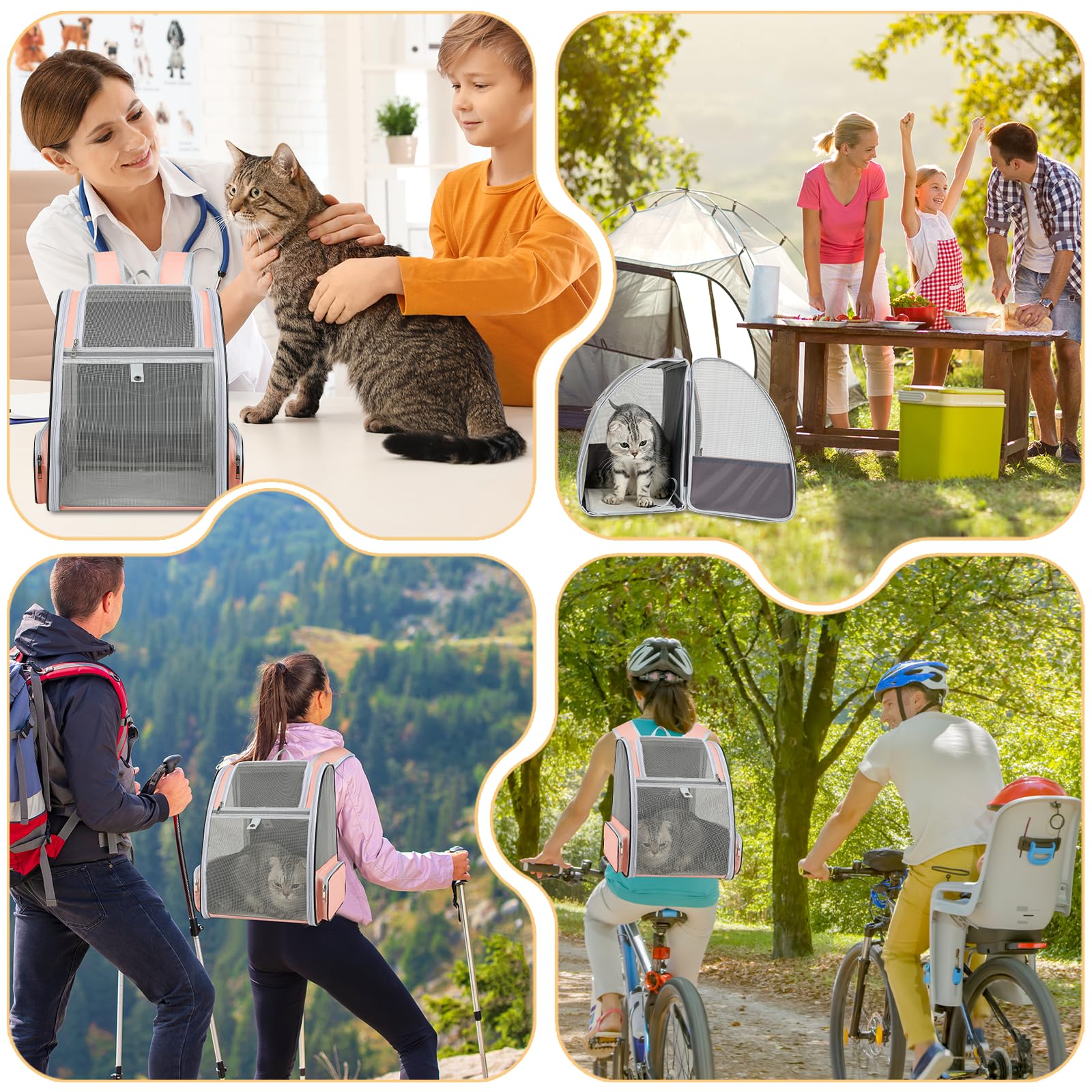 ZEJOROSE cat backpack uses scratch-resistant material for durable outdoor use