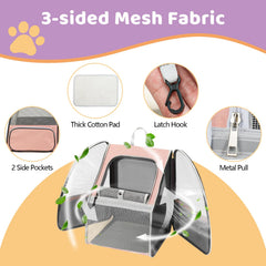ZEJOROSE cat backpack with transparent front window to observe your pet