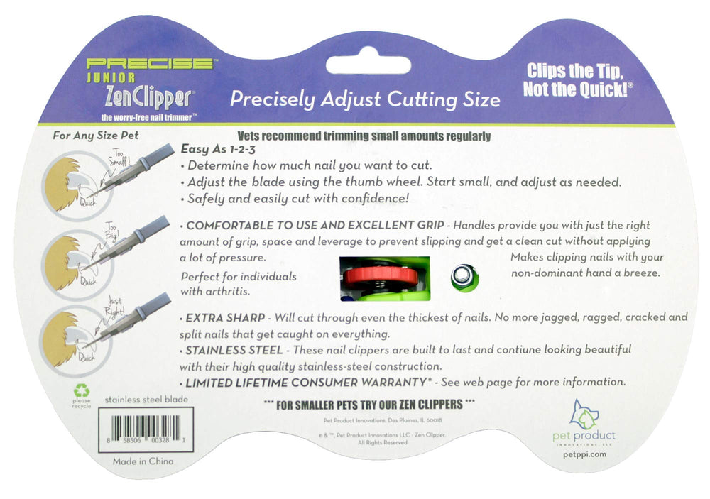 Zen Clipper Precise lifetime warranty offers reliable support during home grooming.