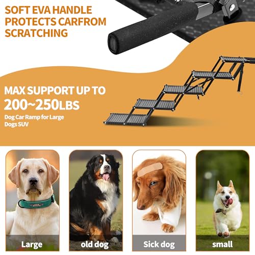 Zendova dog stairs bone-pattern surface provides extra grip for climbing.