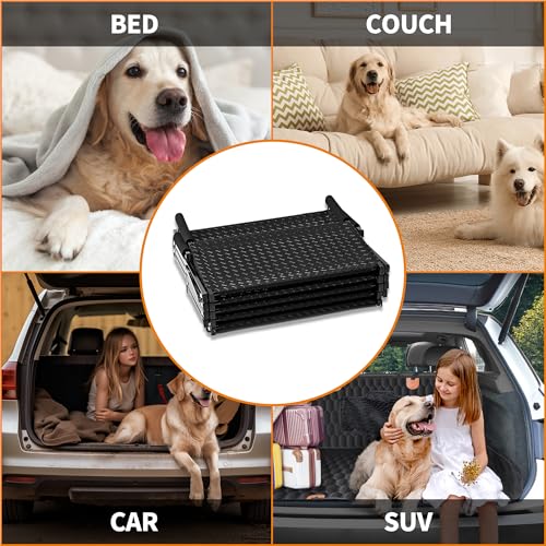 Zendova dog stairs lightweight and portable for on-the-go pet access.