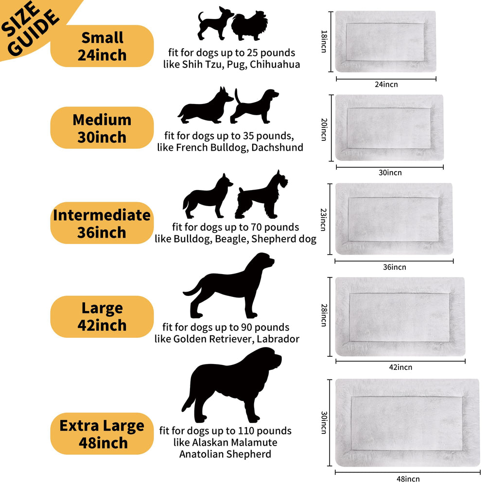 ZENGAOOU 36x23 inch dog bed supports medium to large dogs.