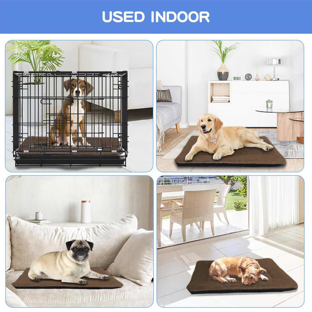 ZENGAOOU crate pad machine-washable label shows easy cleaning capability