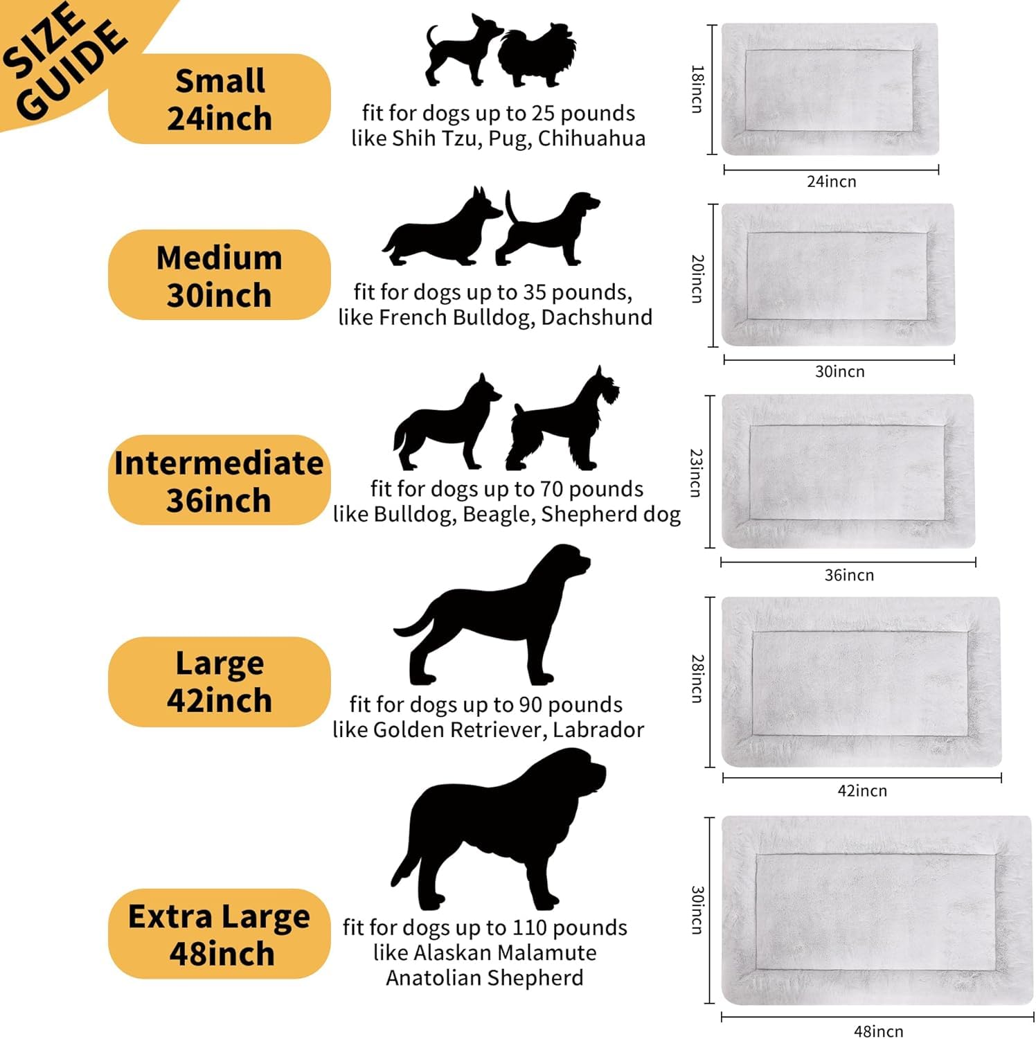 ZENGAOOU dog bed anti-slip bottom keeps pad secure during restless nights.