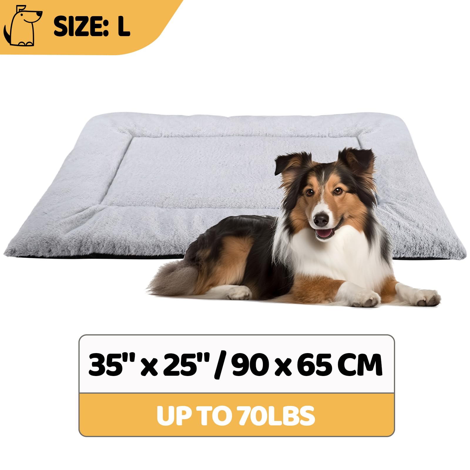 ZENGAOOU dog bed crate pad anti-slip bottom keeps crate floor safe.