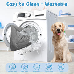 ZENGAOOU dog bed washable cover allows easy cleanup after adventures.