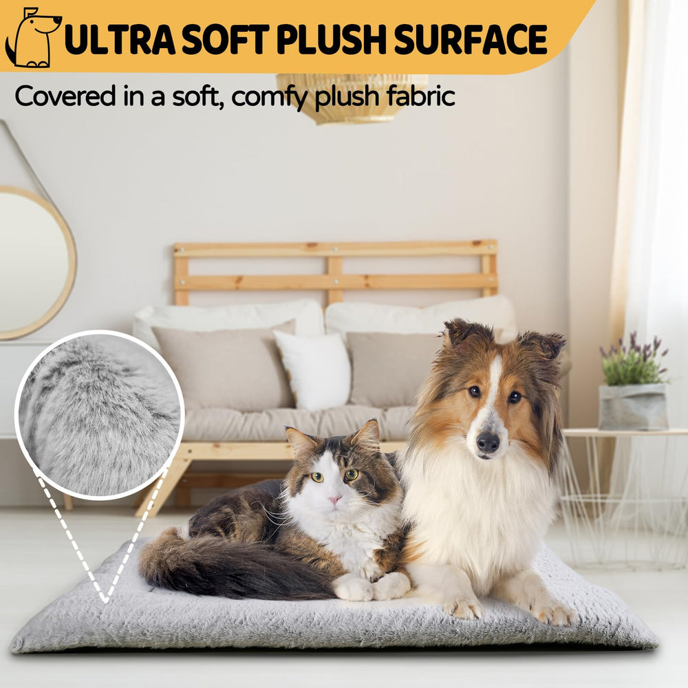 ZENGAOOU ultra-soft faux fur bed for travel and car use.