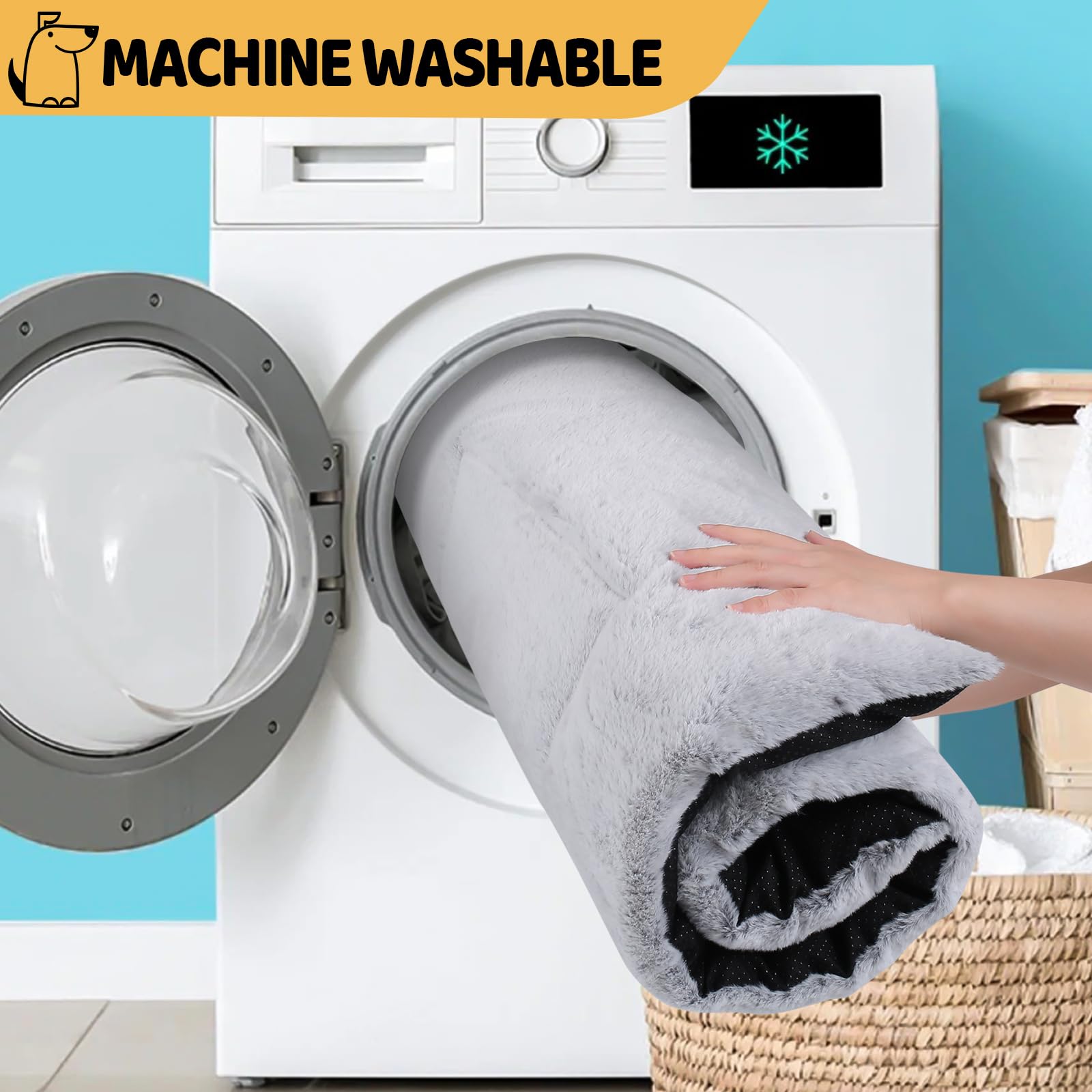 ZENGAOOU washable kennel pad stays fluffy after multiple washes.